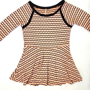 Free People Lightweight Peplum Sweater